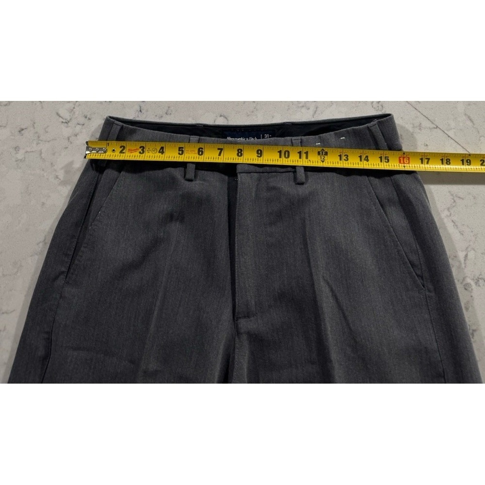 Abercrombie & Fitch Baggy Trousers Mens 31x32 Gray Relaxed Fit Minimalist Casual - Picture 5 of 9